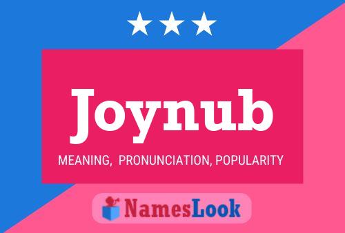 Joynub Name Poster