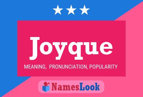 Joyque Name Poster