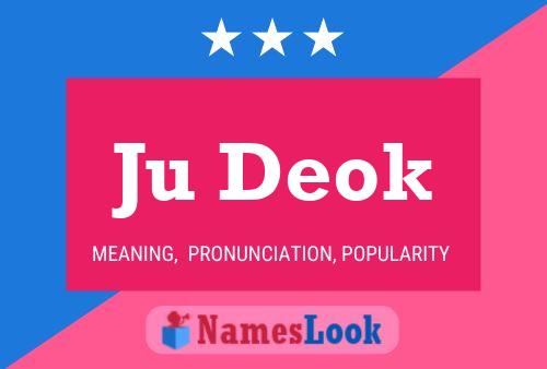 Ju Deok Name Poster