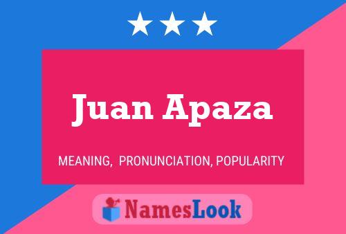 Juan Apaza Name Poster