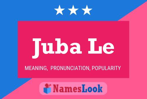 Juba Le Name Poster