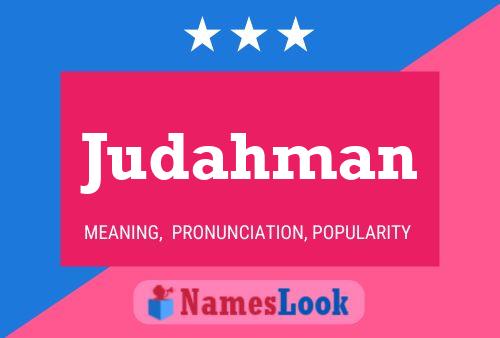 Judahman Name Poster