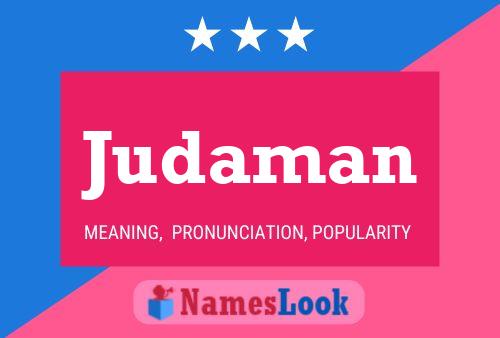 Judaman Name Poster