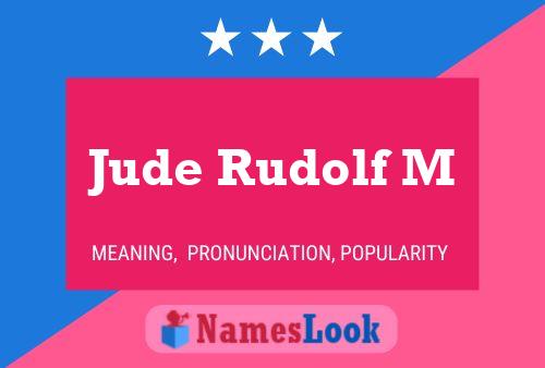 Jude Rudolf M Name Poster