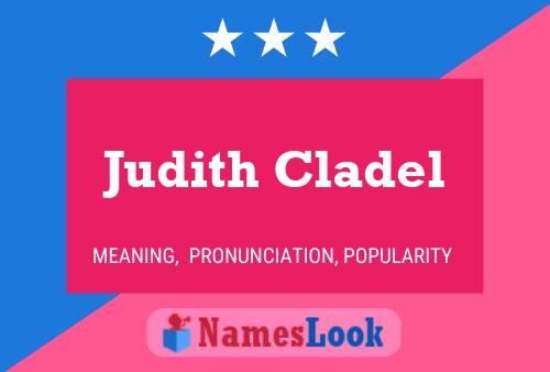 Judith Cladel Name Poster