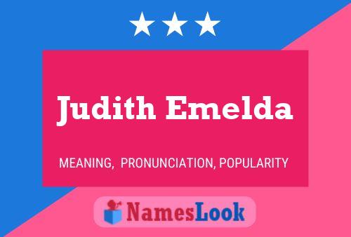 Judith Emelda Name Poster