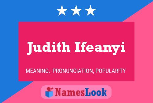 Judith Ifeanyi Name Poster