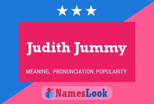 Judith Jummy Name Poster