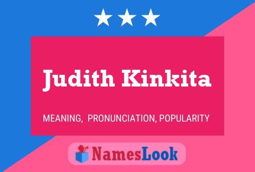 Judith Kinkita Name Poster