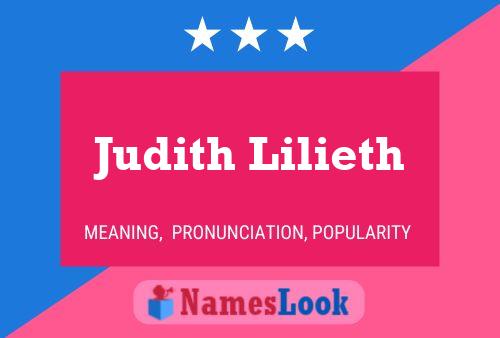 Judith Lilieth Name Poster