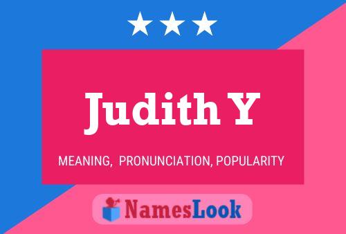 Judith Y Name Poster