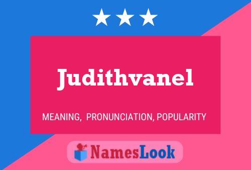 Judithvanel Name Poster