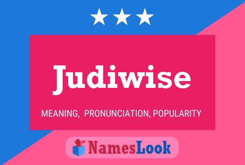 Judiwise Name Poster