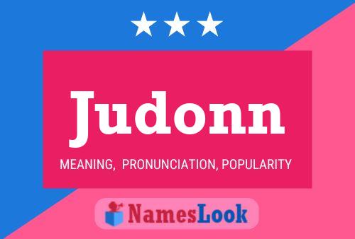 Judonn Name Poster