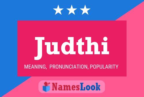 Judthi Name Poster