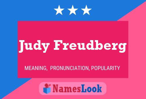 Judy Freudberg Name Poster