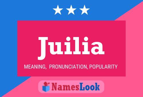 Juilia Name Poster