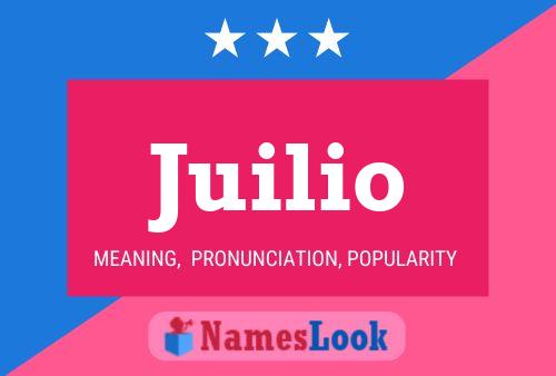 Juilio Name Poster