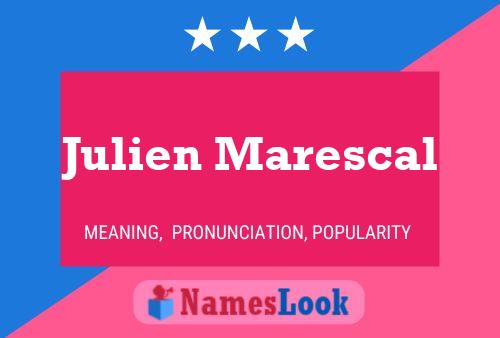 Julien Marescal Name Poster