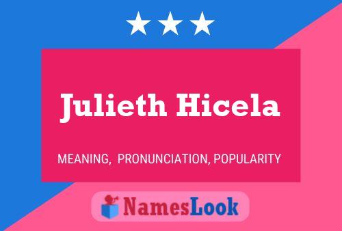 Julieth Hicela Name Poster