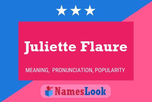 Juliette Flaure Name Poster