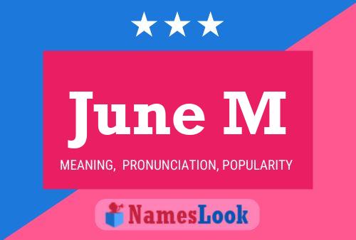 June M Name Poster