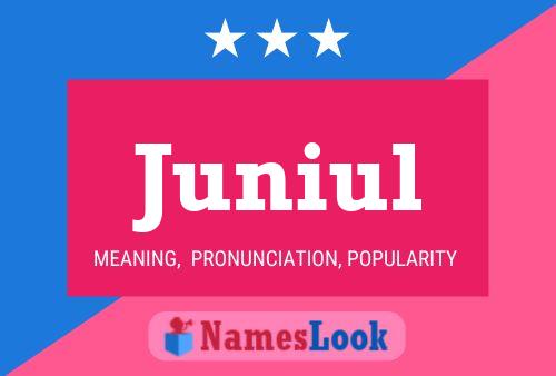 Juniul Name Poster