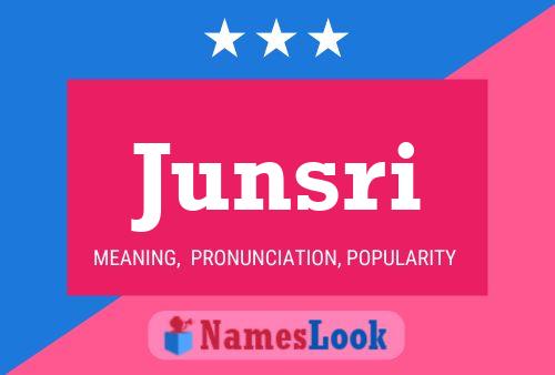 Junsri Name Poster