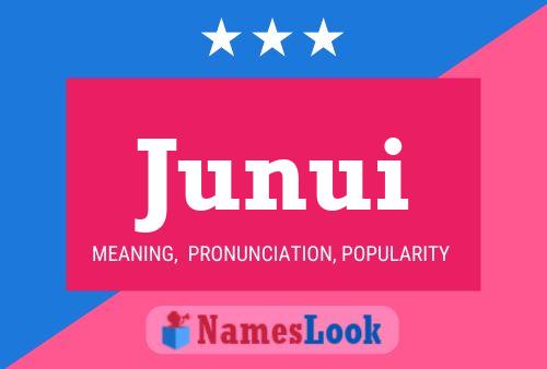 Junui Name Poster