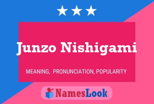 Junzo Nishigami Name Poster