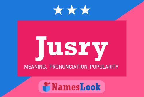 Jusry Name Poster