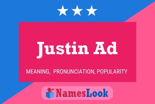 Justin Ad Name Poster