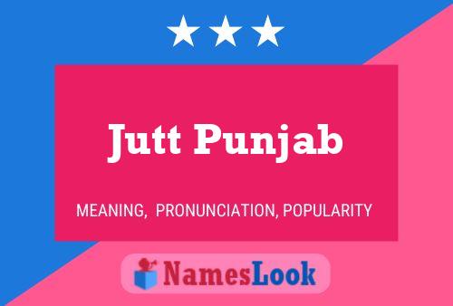 Jutt Punjab Name Poster