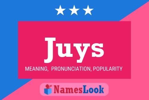 Juys Name Poster