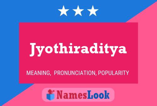 Jyothiraditya Name Poster