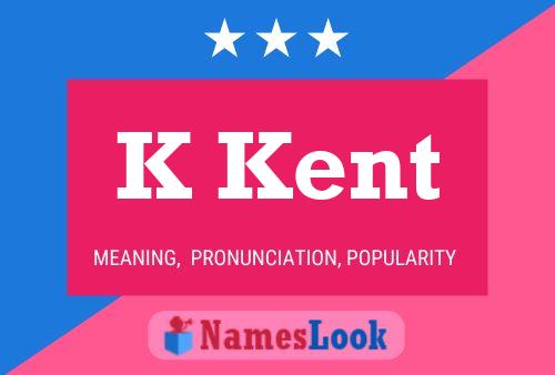 K Kent Name Poster