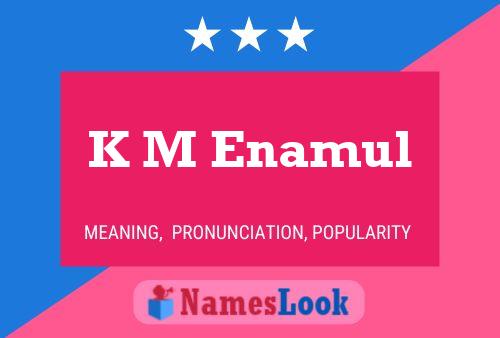 K M Enamul Name Poster