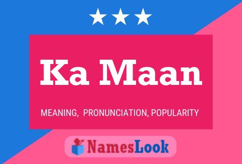 Ka Maan Name Poster