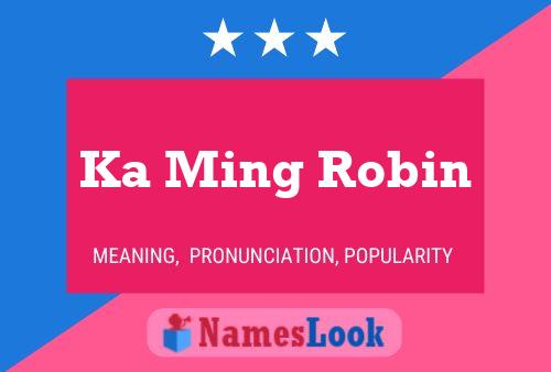 Ka Ming Robin Name Poster