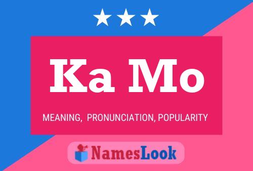 Ka Mo Name Poster