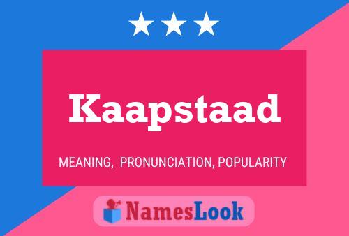 Kaapstaad Name Poster