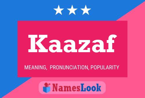 Kaazaf Name Poster