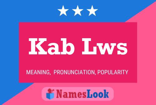 Kab Lws Name Poster