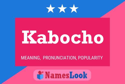 Kabocho Name Poster