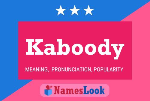 Kaboody Name Poster