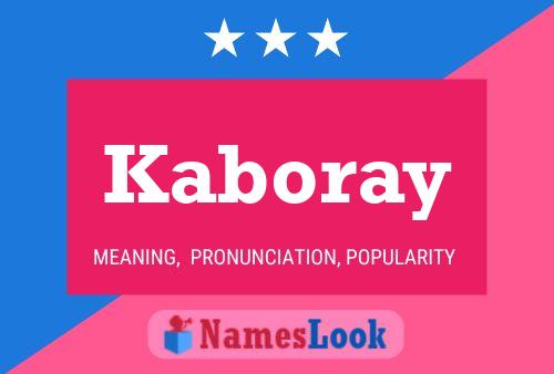 Kaboray Name Poster