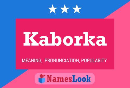 Kaborka Name Poster