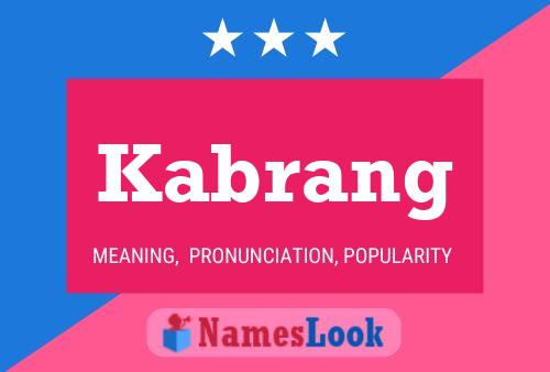 Kabrang Name Poster