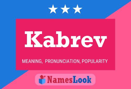 Kabrev Name Poster