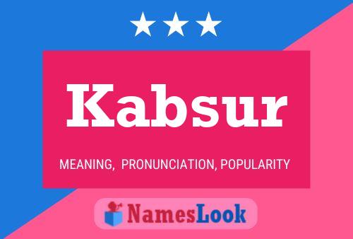 Kabsur Name Poster